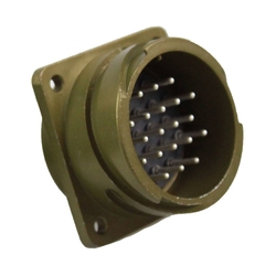 2 Contact Receptacle 180° Straigth Male Military Connector (VG 95234)