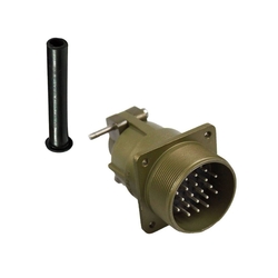 24 Contact Wall Mounting 180° Straigth Male Military Connector (MIL-DTL-5015)
