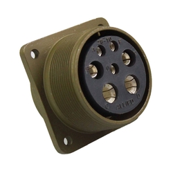 5 Contact Receptacle 180° Straigth Female Military Connector (MIL-DTL-5015)