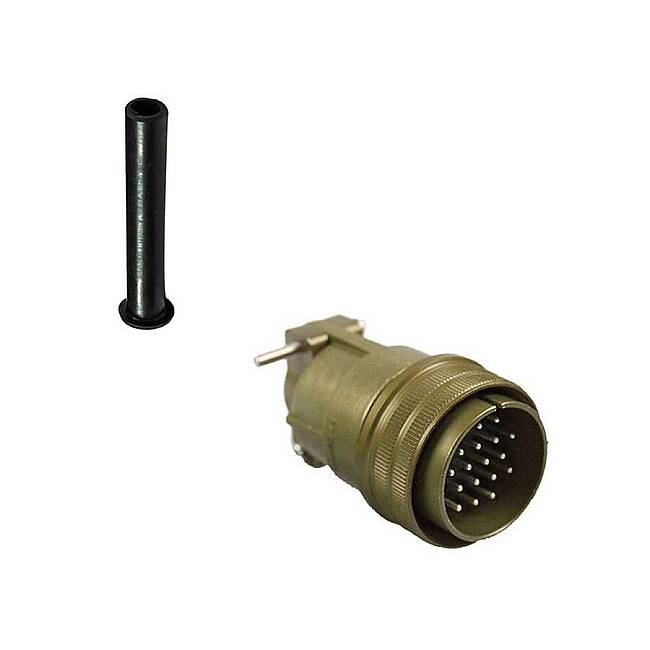 2 Contact Plug 180° Straigth Male Military Connector (MIL-DTL-5015) - 1