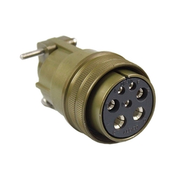 6 Contact Plug 180° Straigth Female Military Connector (MIL-DTL-5015)