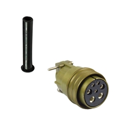 6 Contact Plug 180° Straigth Female Military Connector (MIL-DTL-5015)