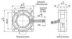 San Ace Oil Proof 24 V DC Fan With Tachometer