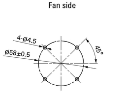 San Ace Takometreli ve PWM Kontrollü Santrifüj 24 V DC Fan
