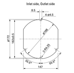 San Ace Takometreli ve PWM Kontrollü Suya Dayanıklı 48 V DC Fan