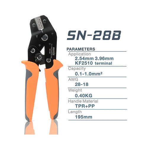 Terminal Crimper Tool for 0.10 - 1.00 mm² Cable