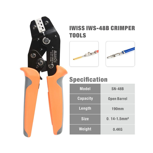 Terminal Sıkma Aleti 0.14 - 1.50 mm² Kablolar İçin